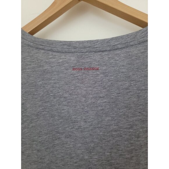 Boss Orange x Hugo Boss SCHOOLYARD BANDIT Graphic Gray Short Sleeve Jersey Tee L - Picture 4 of 7